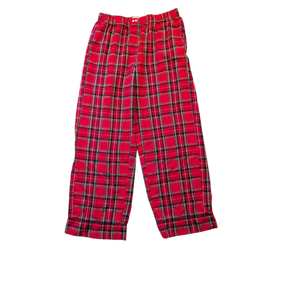 J.Crew Womens Small Red Plaid Flannel Pajama Pants Tartan Holiday Sleep Bottoms